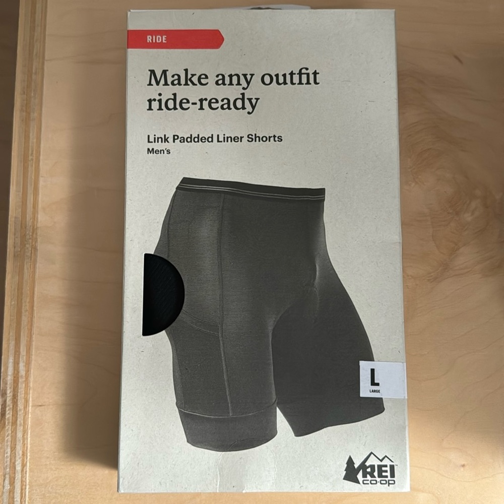 REI padded liner shorts